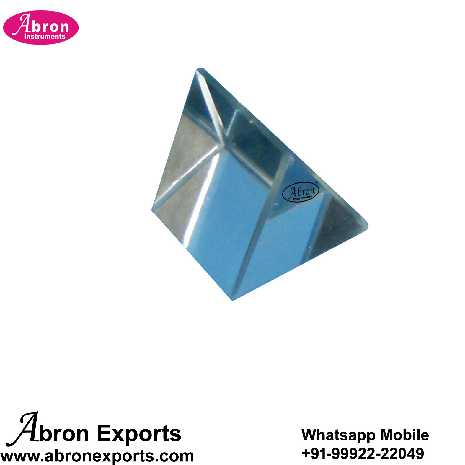 Prism 50x30x30mm 5x3x3 cm Lab Optical Light Study Perspex or Glass 10pc Abron AP-774P50